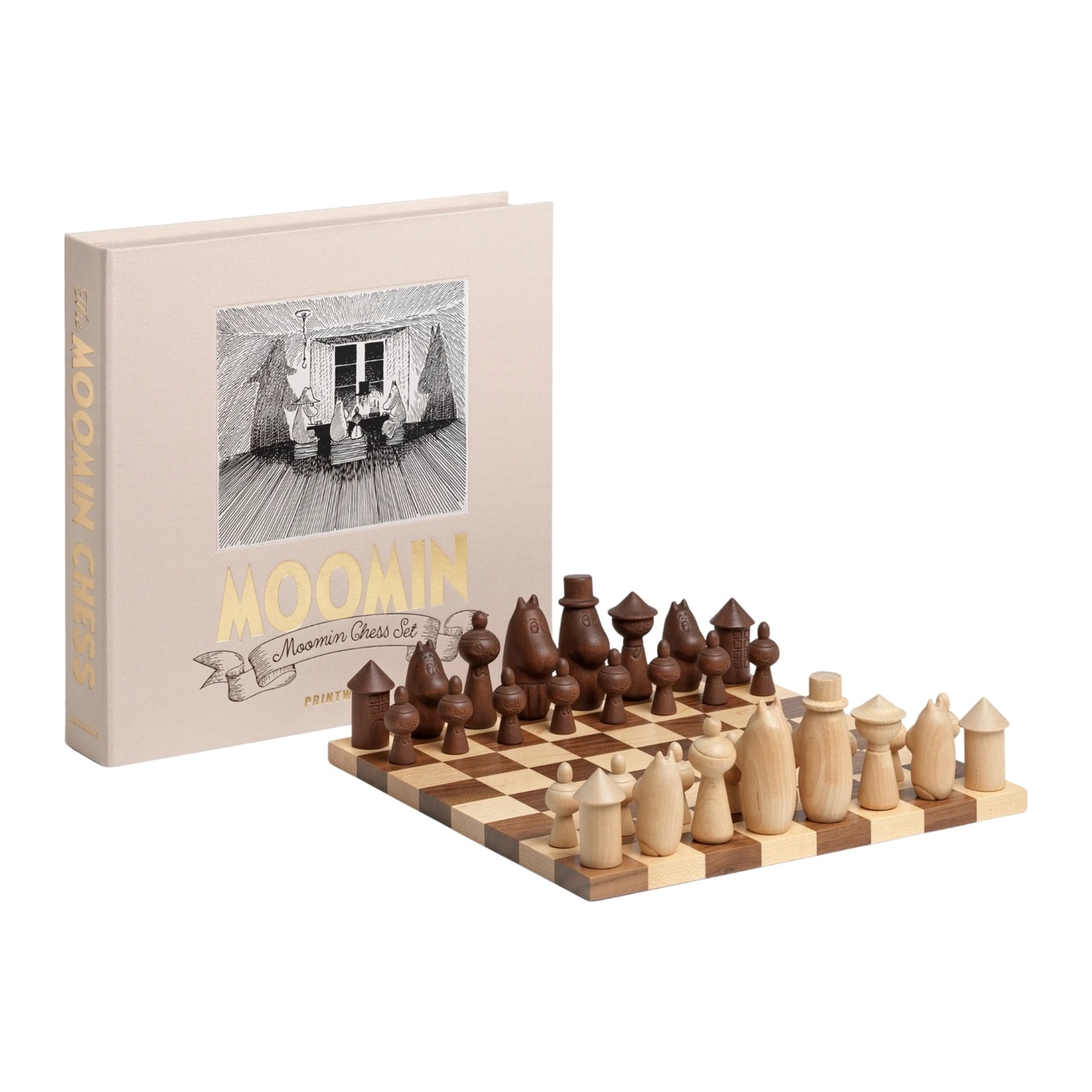 Spel wood chess Moomin