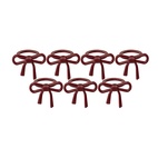 Candle rings 7-pack Red