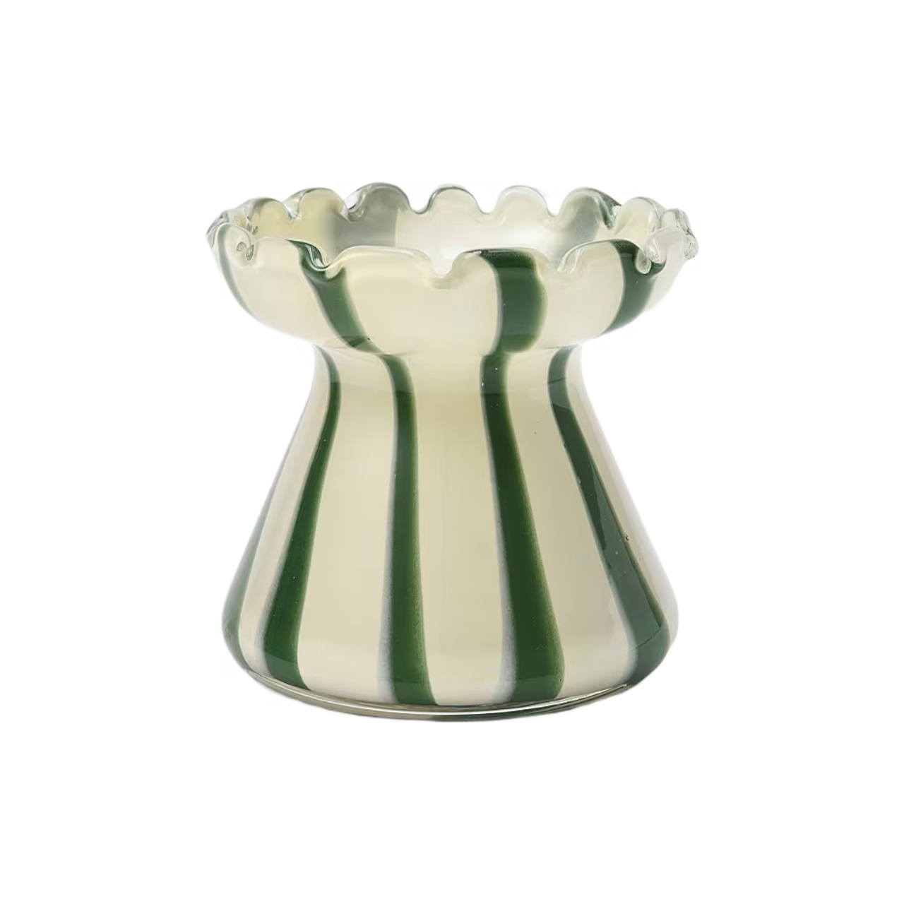 Hyacinth Vase Clara Stripe S Green