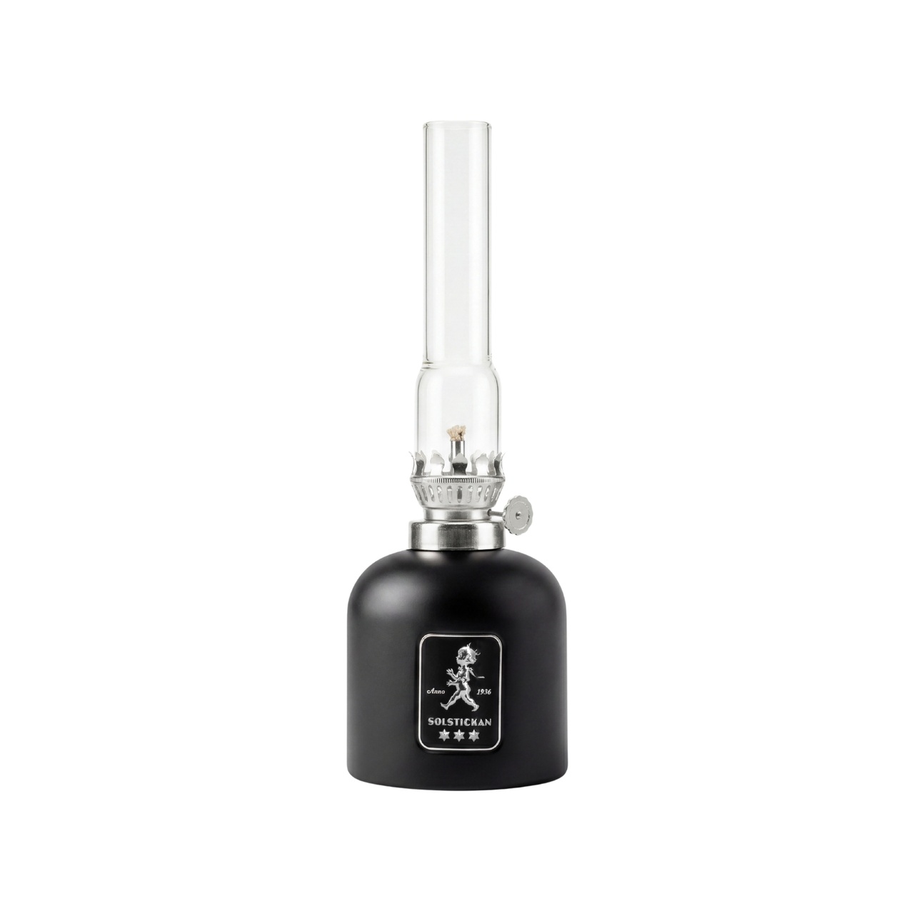 Kerosene lamp glass matt black
