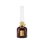 Petroleumslampe glas brun