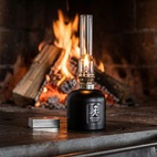 Kerosene lamp glass matt black