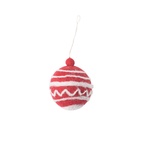 Weihnachtsanhänger Classic Rot/Weiß