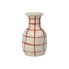 Mini Vase Check S Red