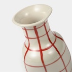 Mini Vase Check S Red