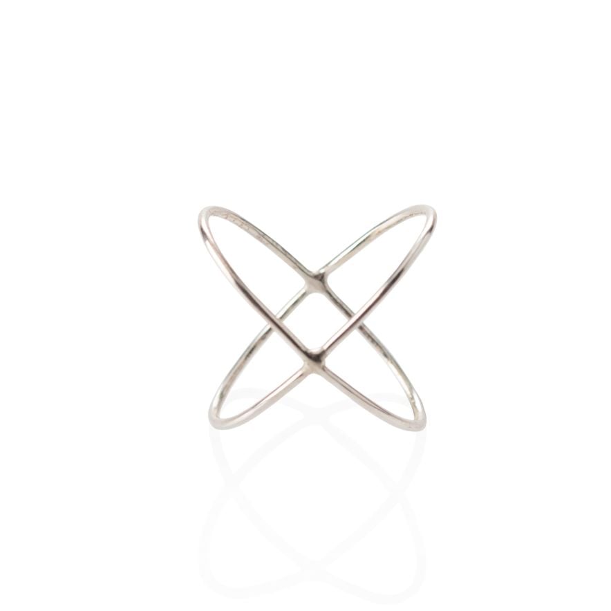 Ring Korsad sølv