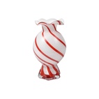 Vase Candy Streifen Rot