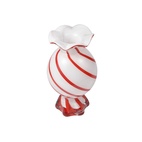 Vase Candy Streifen Rot