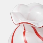 Vase Candy Streifen Rot