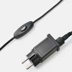 Elektrisk lysestage Lumi Sort