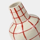 Vase Mini Check Rød