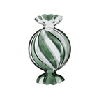 Glass bowl Karamell 25x15 cm green