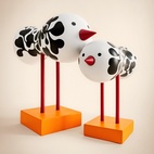 Birds 1967 Mini No.3 Black/White