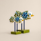 Birds 1967 Mini No.7 Blå/Grøn