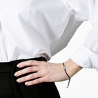 ARMBAND GIVE HOPE tråd/silver Navy