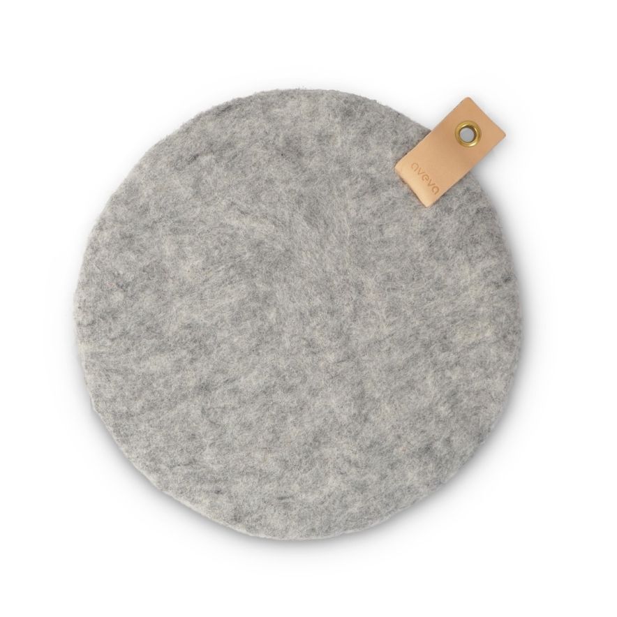 Sittepute Ull 33 cm Raw Grey