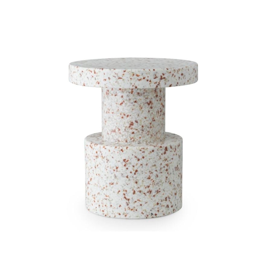 Pall / Sidebord Bit Hvit