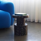 Pall / Sidebord Bit Svart