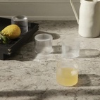 Låga glas Ripple 4-P Klar
