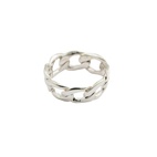 Ringlenker Curb Chain sølv 19 mm
