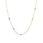 Halsband Santa Monica 42cm Multi Guld