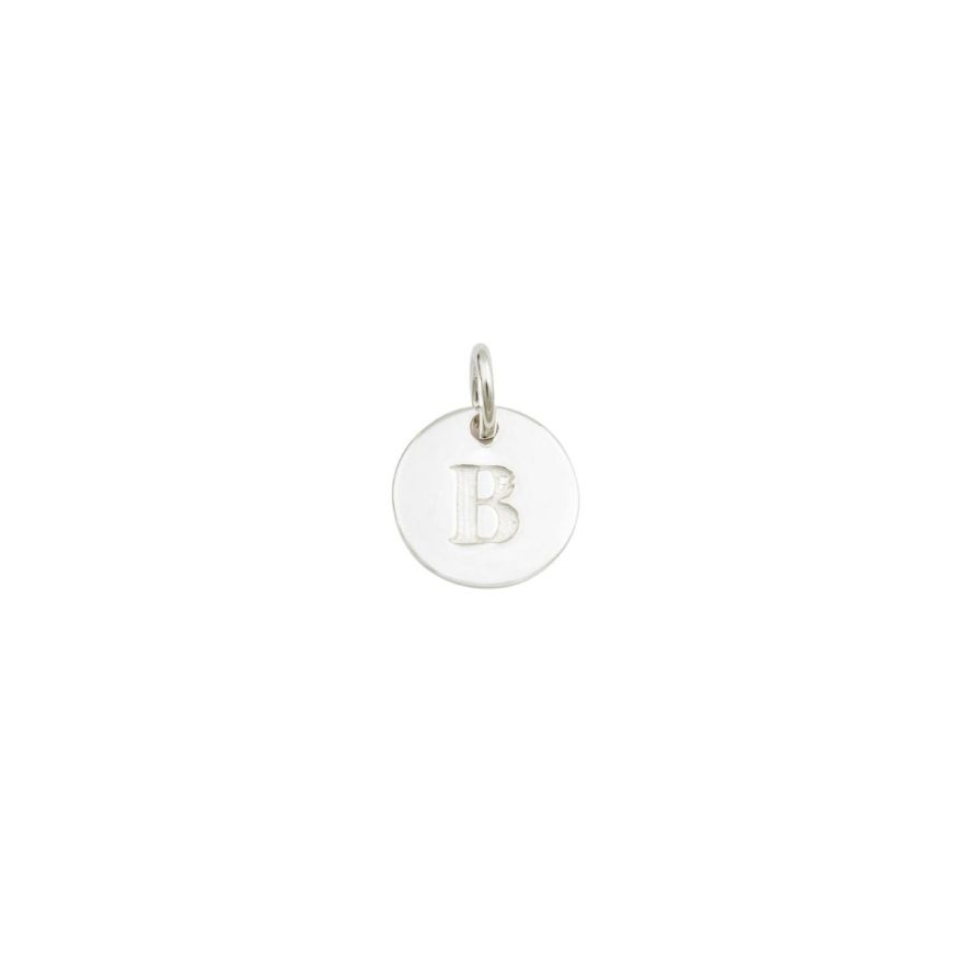 Berlock Mini Letter Silver B