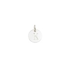 Mini Letter Silver K Charm