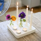 Ljusstake Stumpastaken Small Jubileum Vit