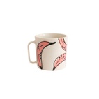 Kaffekopp 25 ml banan rosa