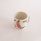 Kaffekopp 25 ml banan rosa