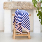 Handduk Naram 100 X 150 cm blå/rosa