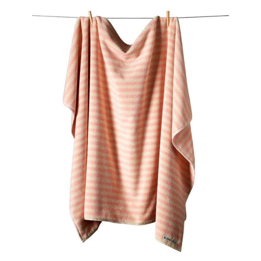 Håndkle Naram 100 x 150 cm Rosa/Krem