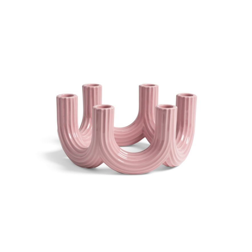 Kandelaber 6-armet Churros rosa