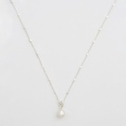 Halskjede Treasure Single Pearl Sølv