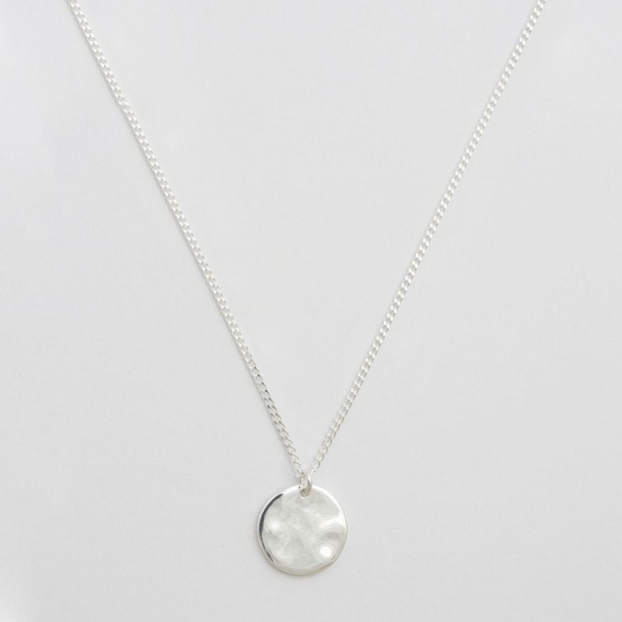 Halsband Minimalistica Hammered Silver
