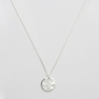 Halsband Minimalistica Hammered Silver