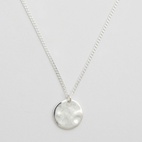 Halsband Minimalistica Hammered Silver