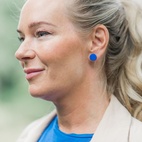 Örhängen Studs Blå