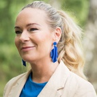 Örhängen Vågor Blå
