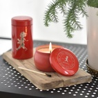 Presentask Doftljus + Tändsticksrör Röd