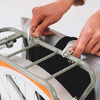 Ryggsäck Pannier rolltop (incl 2carabiners) grå