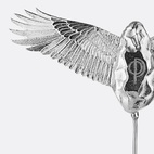 Brosch Flying Stone Pin