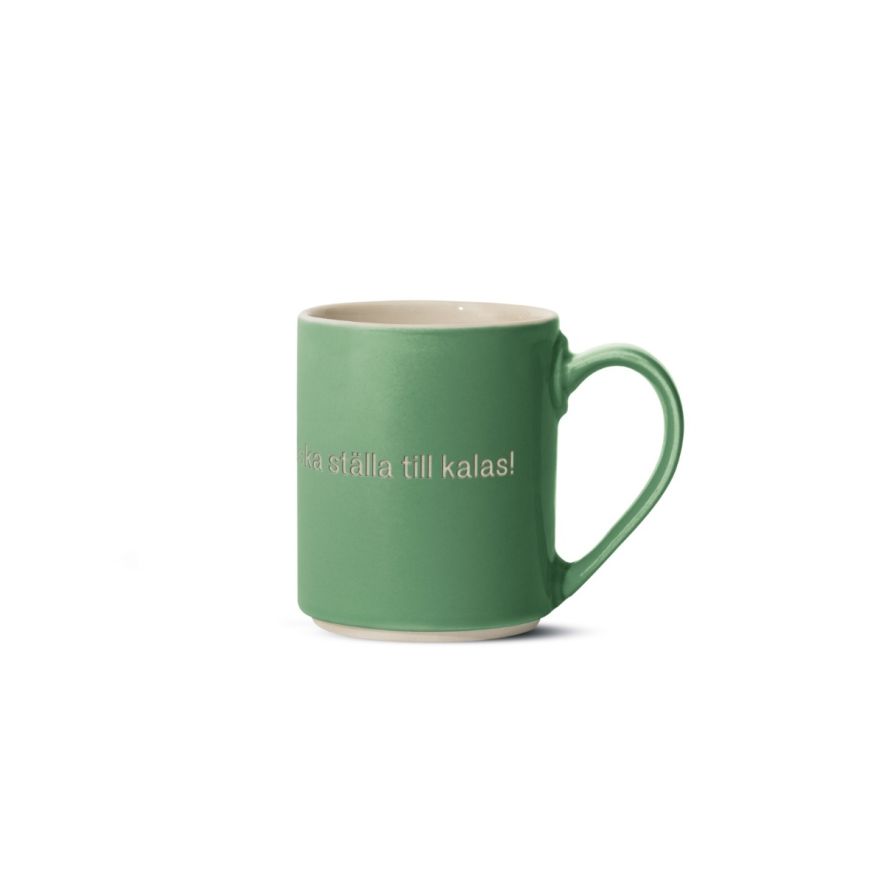 Mugg Astrid Jag vet en som ska ställa till..  Grön