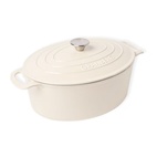 Støpejernsgryte Granberg oval 6L Cream