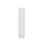 Antiklys LED 2-pakning hvit