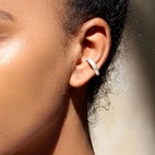 Ohrring Earcuff geschmolzen, größer