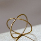 Ring korsad mässing 18-19 mm
